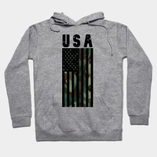 USA Camo Flag Hoodie